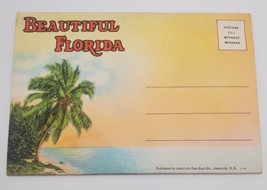 Beautiful Florida Vintage Postcard Souvenir Booklet Fold-Out Pictures - $24.55