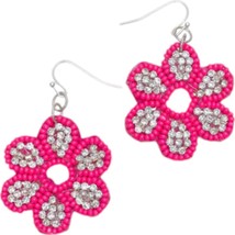 Prep Obsessed women&#39;s glitzy flower beaded earrings size One Size - $22.77