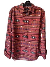 Eighty Eight Platinum Mens Southwest Shirt Size M Long Sleeve Western Ad... - £14.23 GBP