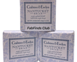 Crabtree &amp; Evelyn Nantucket Briar Triple Milled Bar Soap 10.5oz (3x3.5oz) - £16.68 GBP
