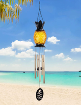 Mothers Day Gifts for Mom Women, Solar Wind Chime Pineapple Solar LED Li... - £33.56 GBP