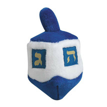 Hanukkah Dreidel Dog Toys Blue Plush 6.5 Singing Traditional Song When Squeezed - £13.36 GBP