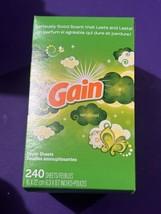 GAIN Original FABRIC SOFTENER DRYER SHEETS BIG 240ct COMBINE SHIPPING - £7.81 GBP