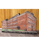 NYACK Liberty Street Public School NY 1851-1977 Shelf Sitter SIGNED JOHN... - $67.57 CAD