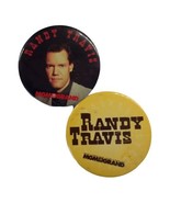 Vtg Pair Of 1990&#39;s Randy Travis MGM Grand 3&quot; Pinback Button Collectable ... - $393.73 MXN