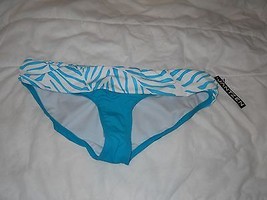 Jantzen New Womens Turquoise Banded Bikini Bottoms Size 12 Bathing Suit - £35.04 GBP