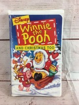Winnie the Pooh and Christmas Too (VHS, 1997) New Walt Disney Vintage SEALED NEW - £10.44 GBP