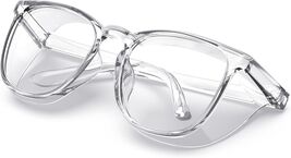 Unisex Clear Protective Glasses with Anti-Fog and UV Protection for Dail... - $24.70