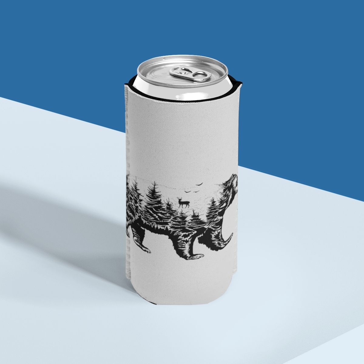 Primary image for Black and White Nature Lover Cozy Beer Can, Cooler