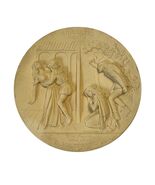 Vintage Romeo and Juliet Italian Bas Relief Wall Plaque Piero Ruggeri Ve... - $36.00