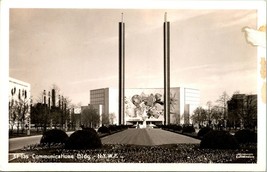 Vtg Postcard RPPC New York Worlds Fair Communications Building UNP - £5.39 GBP