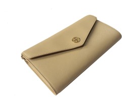 Tory Burch Robinson Expandable Concierge Wallet Toasted Wheat Saffiano Leather - £100.18 GBP