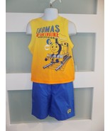 Thomas &amp; Friends Thomas the Tank 2Pc Yellow/Blue Short Outfit Size 24 Mo... - $23.46 CAD