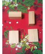 Wood Blocks Cedar 1&quot; X 2&quot; X 2&quot; Wood Cedar Block 30 Piece Lot Building Craft - £26.90 GBP