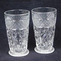 Set Of 2 Imperial Glass Cape Cod Breakfast Juice Glasses Round Flat Bott... - $11.65