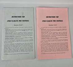 1968 Strat O Matic Pro Football Elementary Version Instructions Original... - $14.80