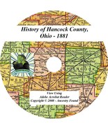 1881 History &amp; Genealogy of HANCOCK County Ohio OH - £4.40 GBP