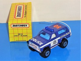 Matchbox Mid 1990s Release MB 50 Chevy Blazer State Police 4x4 SUV Blue - £6.22 GBP