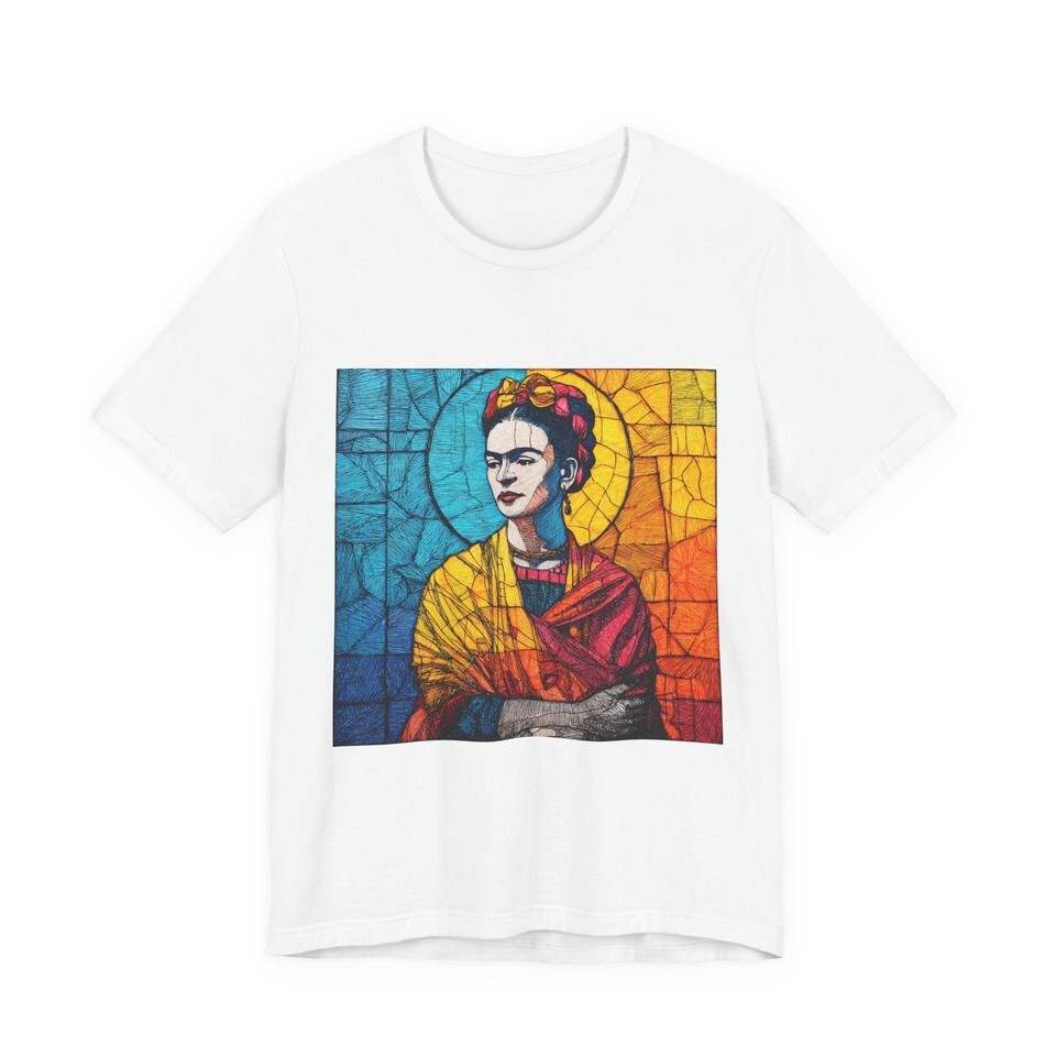 Frida Kahlo Tee, Artist Portrait Shirt, Unisex T-Shirt, Mexican Icon Top, Art Item image 7