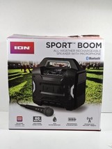 ION Audio - Sport Boom All-Weather Rechargeable Speaker  - Black - £46.72 GBP