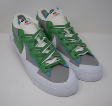 Nike Blazer Low Sacai Medium Grey Classic Green Mens Shoes Sneakers DD18... - £194.69 GBP