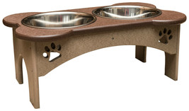 8&quot; MEDIUM LARGE DOG FEEDER Elevated Vinyl Station in Custom Colors USA H... - £111.88 GBP+