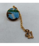 Collectible Vintage 1941 Niagara Falls Enamel Pin &amp; Date Brooch Pin  - $16.27 CAD