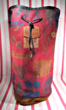 FUN Vintage Pendleton Sling Wool Barrel Backpack Canoe, Bear, Deer Forest Design - £77.08 GBP