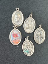 Lot of Double Sided Oval Mother Theresa Pray for Us Colorful Angel Religious Ova - £11.68 GBP