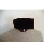 Men&#39;s Dark Brown Handmade African Traditional Suede Hat. One Size. - $24.75