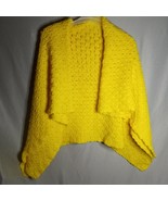 Crocheted Handmade Thick Solid Yellow  48x48 Afghan/Throw/ Lap Blanket - £24.03 GBP