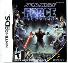 Nintendo DS Star Wars the Force Unleashed Instruction Manual only - $4.83