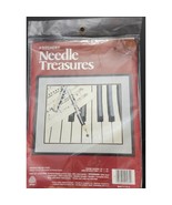 Piano Keys Crewel Needle Treasures Inspiration on Ivory Needlework - $15.55 CAD