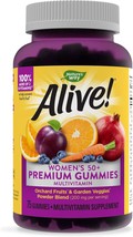 Nature&#39;s Way Alive! Womens 50+ Premium Gummy Multivitamins, Supports Multiple B - £24.89 GBP