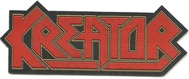 KREATOR logo cut out 2016 - shaped WOVEN SEW ON PATCH - official merchandise - £3.98 GBP