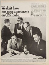 1966 Print Ad CBS Radio Network Mike Wallace,Walter Cronkite,Harry Reasoner - $19.78