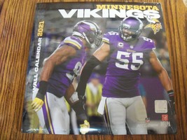 Minnesota Vikings 2021 Wall Calendar 12&quot; x 12&quot; NFL Kirk Cousins - NOT 20... - $19.00
