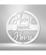 Home Sweet Home Circle Steel Sign Laser Cut Powder Coated Home &amp; Office ... - £41.05 GBP+