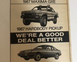 1987 Hickman Nissan Car Vintage Print Ad Advertisement pa21 - $7.91