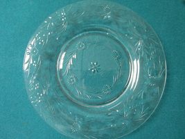 Clear Glass Salad Plates Set Etched/Pressed Leaves Grape Vines Pick ONE (Number: - $74.47+