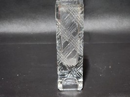 Vintage FOSTORIA Crystal 6&quot; Square Bud Vase - Made For Avon - FREE SHIPPING - $21.57