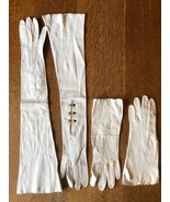 Vintage Leather Opera Length Gloves FREDERICK NELSON + Short Pair German... - £27.65 GBP