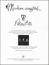 Modern English 1990 Pillow Lips album ad print TVT Records advertisement - £3.31 GBP