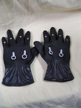 Black Horror Hands Gloves Industrial Executioner Punisher Reaper Don Post Studio - £23.50 GBP