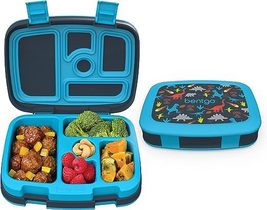 Bentgo Kids&#39; Prints Leak-proof 5 Compartment Bento Style Lunch Box - £33.48 GBP