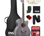 Pyle Acoustic Guitar Kit, 3/4 Junior Size All Wood Steel String Instrume... - $166.99