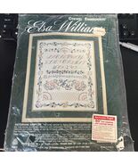 Elsa Williams Victoriana Sampler Crewel Embroidery Kit Floral on Linen W... - $59.40