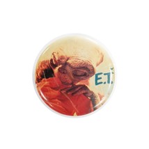 Vintage 1982 80s ET The Extraterrestrial Button Pin Universal Star Power Merch - £6.37 GBP