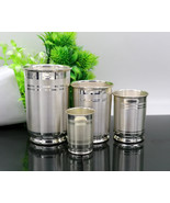 999fine silver handmade water milk glass tumbler, all sizes silver tumbl... - €64,40 EUR