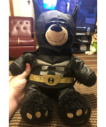 BUILD A BEAR BROWN BEAR in BATMAN OUTFIT &amp; CAPE 16&quot; PLUSH STUFFED DARK K... - $32.66